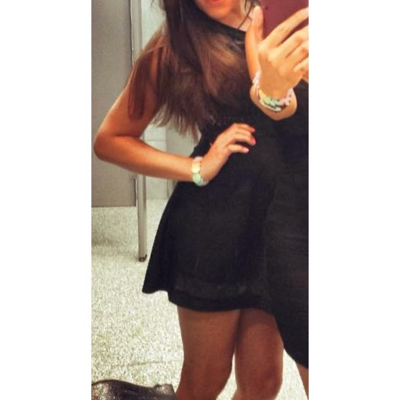 Alt B. Little Black Lace Detailed Dress - Picture 7 of 7